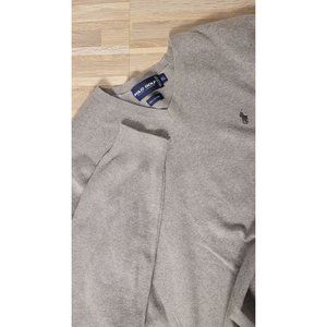 RALPH LAUREN POLO GOLF PULLOVER SWEATER, MEN'S SIZE XL GREY, 100% COTTON